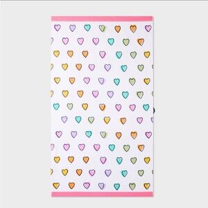 NWT Roller Rabbit x Target - Disco Hearts Wave Beach Towel White/Pink